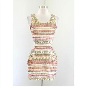 Parker beaded cutout dress